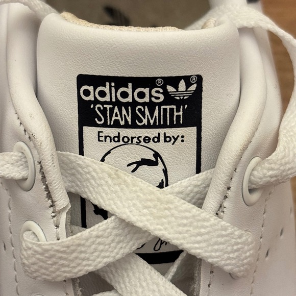 ADIDAS Stan Smith Sneakers Womens Size 7.5 White Leather Classic Casual Shoes - Picture 6 of 10